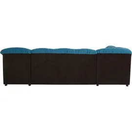 DOMO collection Wohnlandschaft Kunstleder 3-Sitzer Schwarz