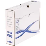 Fellowes Bankers Box Archivschachtel Basic 4460102 A4+ 80mm ws/bl 25 St./Pack.