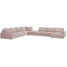 Sofa.de Wohnlandschaft Branna ¦ rosa/pink ¦ Maße (cm): B: 502 H: 88 T: 164.0