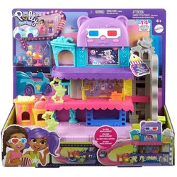 Mattel HNT86 - Polly Pocket - Drive-In Autokino auf zwei Ebenen mit Spielfiguren & weitere tolle Accessoires
