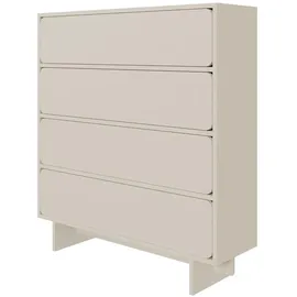 Selsey Kommode Taupe, Holzwerkstoff, 4 Schubladen, Greige 101 cm Wohnzimmer, Kommoden - Sideboards, Highboards