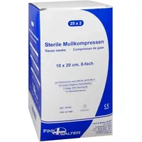 FINK & WALTER GMBH Mullkompressen 10x20cm steril 8-fach