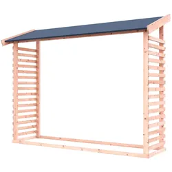 Karibu Kaminholz-Unterstand - 226x60x184cm - naturfarben - Fichtenholz