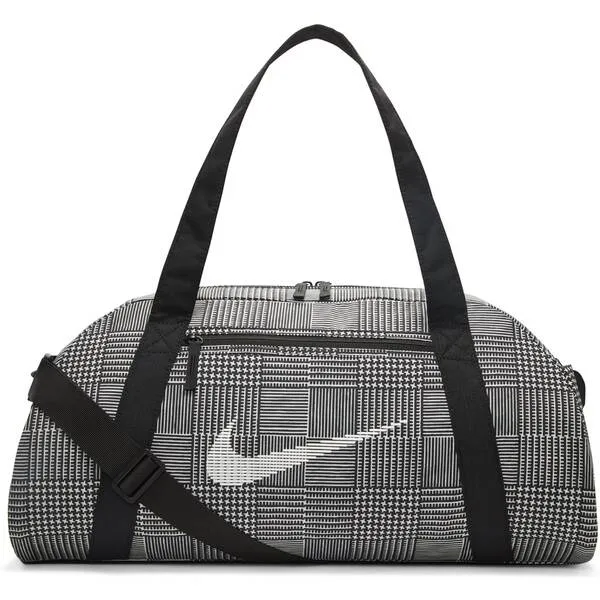 NIKE Tasche W NK GYM CLUB - PLAID, SAIL/BLACK/WHITE, -