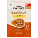 Purina Gold Gourmet Soup Royale Hühnchen Nassfutter Für Katzen 30x45g - 30x45g
