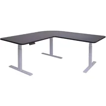 MCW Eckschreibtisch D40 Schwarz / Grau