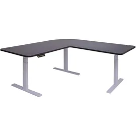 MCW Eckschreibtisch D40 Schwarz / Grau