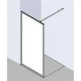 Kermi Dark Edition begehbare Dusche 120x200cm Schwarz soft