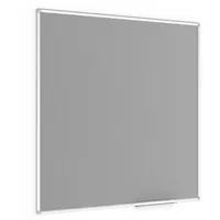 ALLboards Pinnwand Filztafel 120x120cm mit Alurahmen, Textiltafel Grau