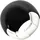 COLLEZIONE ALESSANDRO Fingerring "BlackSphere", schwarz, COLLEZIONE ALESSANDRO, Fingerringe, Damen, Acryl,