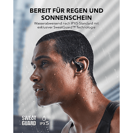 Soundcore BY ANKER AeroFit Pro, Open-ear Kopfhörer Bluetooth Tiefschwarz