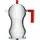 Alessi Pulcina Induktion 3 Tassen silber/rot