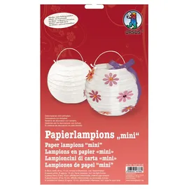 Ursus Papierlampinion Mini Durchmesser 10cm weiß 6 Stück