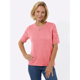 Classic Basics Bouclé-Pullover Flamingo 44