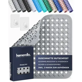 Homerella Duschmatte Duscheinlage Grau