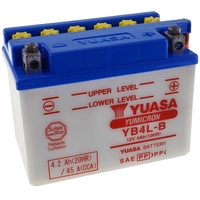 YUASA YB4LB DC Motorradbatterie 12 V 4 Ah,