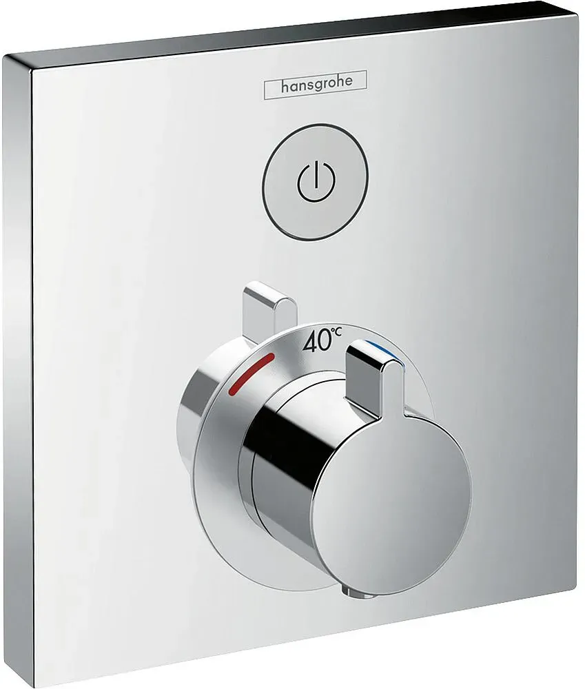 Unterputz-Thermostat ShowerSelect, für 1 Verbraucher (Ausführung: Fertigset 1 Verbraucher chrom)