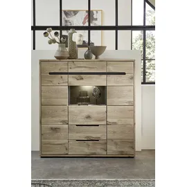 Innostyle Highboard 125 x 128 x 38 cm Viking Eiche Optik / Graphit