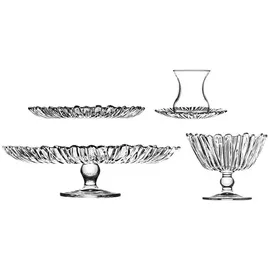Pasabahce Aurora 20-teiliges Servierset, ideal für Tee- & Kaffeerunden