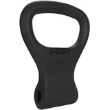 TAVIEW Kettlebell Grip Adjustable Portable Weight Travel Workout Equipment Gear for Gym Weights Bag, Crossfit WOD, Weightlifting, Bodybuilding, Lose Weight | Clamps to Dumbells | (Schwarz)