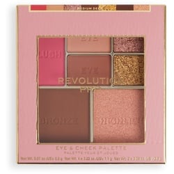 REVOLUTION Iconic Eye & Cheek Palette Light/Medium Blush 12 g MEDIUM DEEP