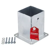 SOTech Bodenanker zum Aufschrauben 100 x 152 mm Stahl