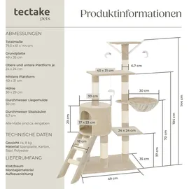 Tectake Dominik 144 cm beige