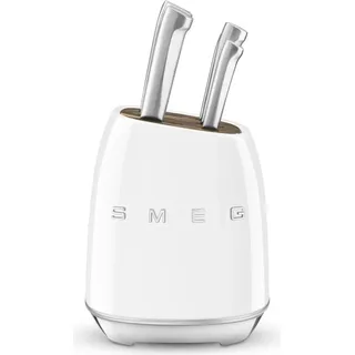 Smeg 50's Style Messerblock 6-tlg. Weiß