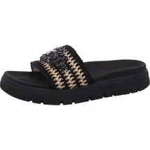 tt.bagatt BAGATT Pantoletten - Schwarz/Gold Textil Schuhgröße 38 EU