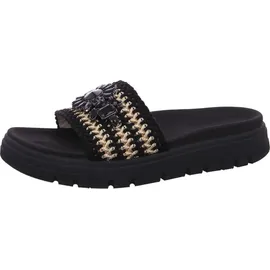 tt.bagatt BAGATT Pantoletten - Schwarz/Gold Textil Schuhgröße 38 EU