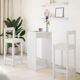 vidaXL Bartisch 51 x 50 x 103,5 cm Weiß
