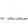 Trio Blaze 1-flg. 107,5 cm geschwungen schwarz Aluminium