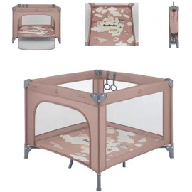 KIKKABOO Kikka boo Laufstall Enjoy Matratze Reißverschluss klappbar Tasche Hängegriffe rosa