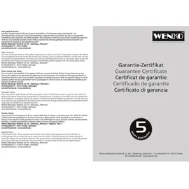 Wenko Duschvorhangstange L-Form 20 mm schwarz