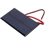 3pcs DC 6V 1W Solarpanel Polykristallines Silizium Tragbares Zellleistungsmodul mit 11,8-Zoll-Kabel