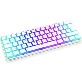 endorfy Thock Compact Wireless Pudding, Onyx White, PBT, LEDs RGB, hot-swap, Kailh Box RED, USB/Bluetooth, DE (EY5D003)