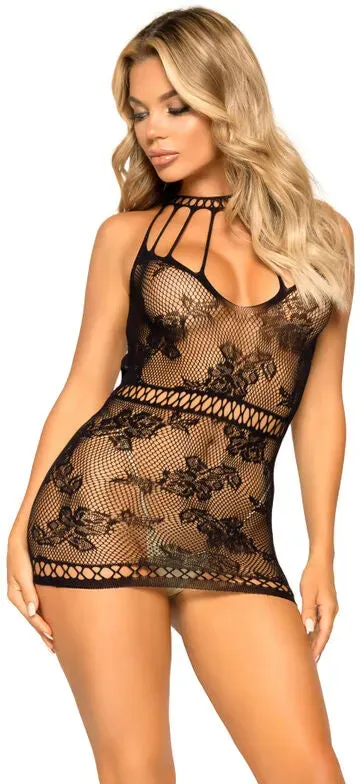 LEG AVENUE  Spitzen-Minikleid mit Ausschnitt One Size (Einheitsgröße)
