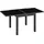 Outsunny Gartentisch 160 x 80 x 75 cm Schwarz