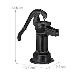 Relaxdays Deko Pumpe Gusseisen