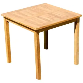 aleos JAV-ALPEN Gartentisch 80 x 80 x 75 cm Braun
