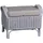 MiaMöbel Hocker Panama 100% Baumwolle 65 x 46 x 46 cm Weiß