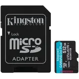 Kingston Canvas Go! Plus Gen4 512GB microSDXC Speicherkarte (200 MB/s, A2 U3) mit Adapter