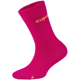 super.natural All Day Lange Socken - Fuchsia Red / Illuminating - EU 23-26