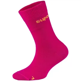 super.natural All Day Lange Socken - Fuchsia Red / Illuminating - EU 23-26