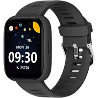 BIGGERFIVE BW02 Smartwatch (4,5 cm, android ios), Kinder Smartwatch mit 1.8" HD Display, Fitnessfunktionen schwarz
