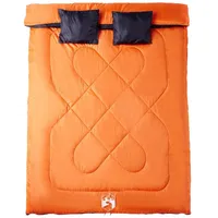 VidaXL Doppelschlafsack mit Kissen Erwachsene Camping 3-4 Jahreszeiten