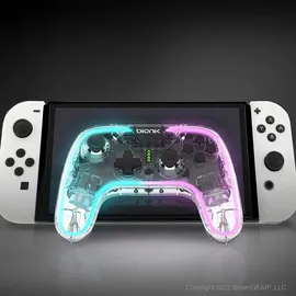 bionik Neoglow Wireless Controller transparent Nintendo Switch