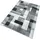 OTTO home Teppich OTTO HOME "Corine" Gr. 6, grau, B:200cm H:9mm L:300cm, Obermaterial: 100% Polypropylen, Teppiche, Teppich, mit besonders weichem Flor, Kurzflor, modernes Karo-Design