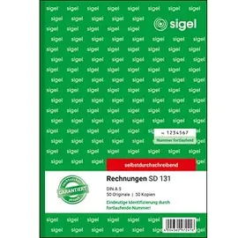 Sigel Rechnung Formularbuch A5 Gelb