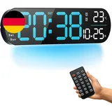 Digitale Wanduhr, 14 Zoll Große Digitaluhr Mit Fernbedienung – Automatischer Dim